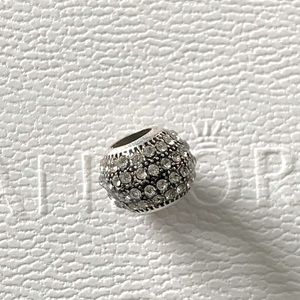 1 Sterling Silver and Rhinestone Charm